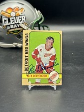 Alex Delvecchio Autographed Signed 1972 Topps 141 Red Wings IP Auto No COA (JDD)