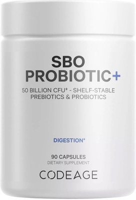 Codeage SBO Probiotics, 50 Billion CFUs Per Serving, Multi Strain Soil Based ...