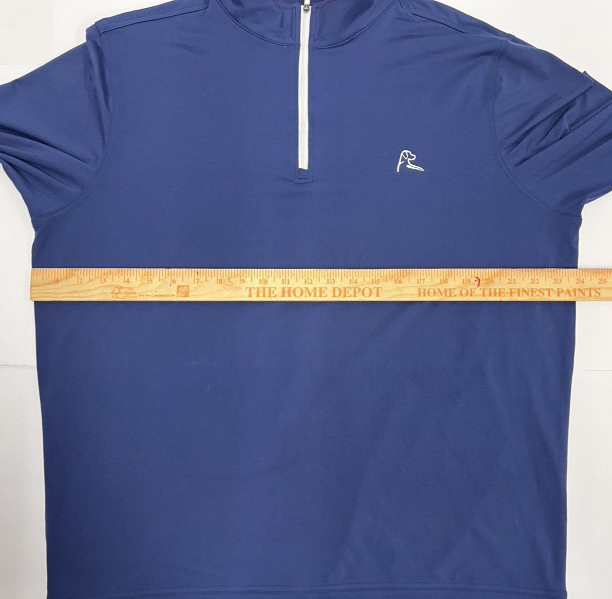 Rhoback Blue 1/4 Zip Pullover LS Performance Shir… - image 2
