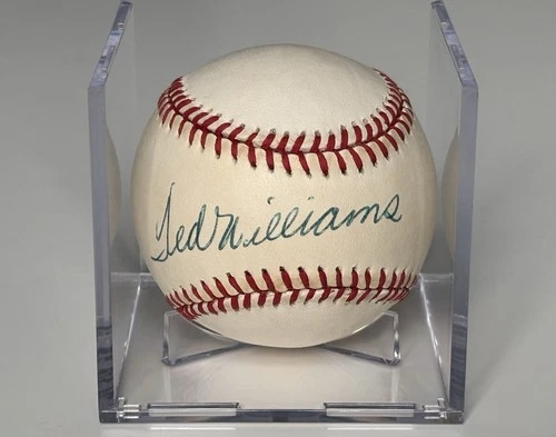 Ted Williams Signed Autographed Baseball American League JSA LOA Boston Red Sox