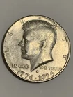 1776-1976-D Kennedy Bicentennial Half Dollar Coin.