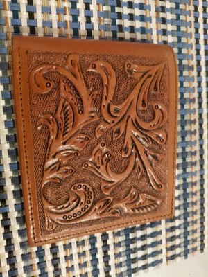 Alejandro Yeo Custom Leather Bill Fold Card Wallet for Men Women Brown