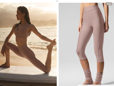 alo yoga Airlift Mesh High-Waist Just Right Capri , NWT, XS orig