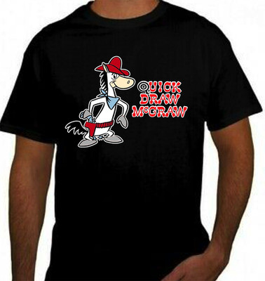 Quick Draw McGraw ARTWORK black UNISEX T-shirt All sizes S-5XL 56