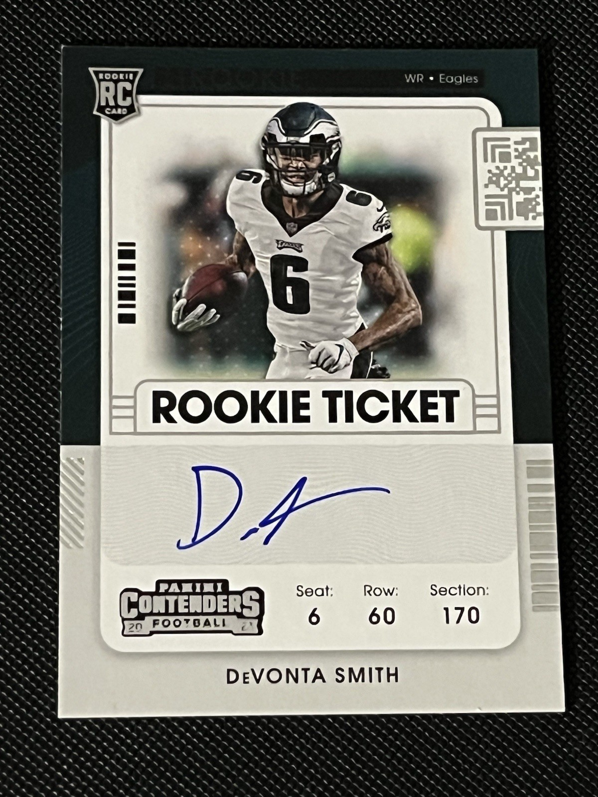 2021 Contenders Rookie Ticket Devonta Smith #107 Auto Philadelphia Eagles RC
