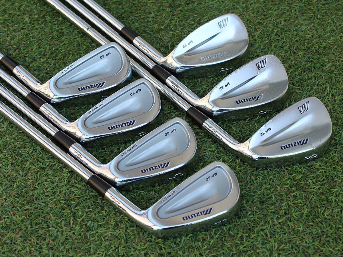 Mizuno MP 32 MP 60 combo iron set 4 PW 7 clubs Dynamic Gold S200 Y