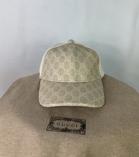 Gucci GG Supreme Baseball Cap Monogram Beige/Ivory Hat