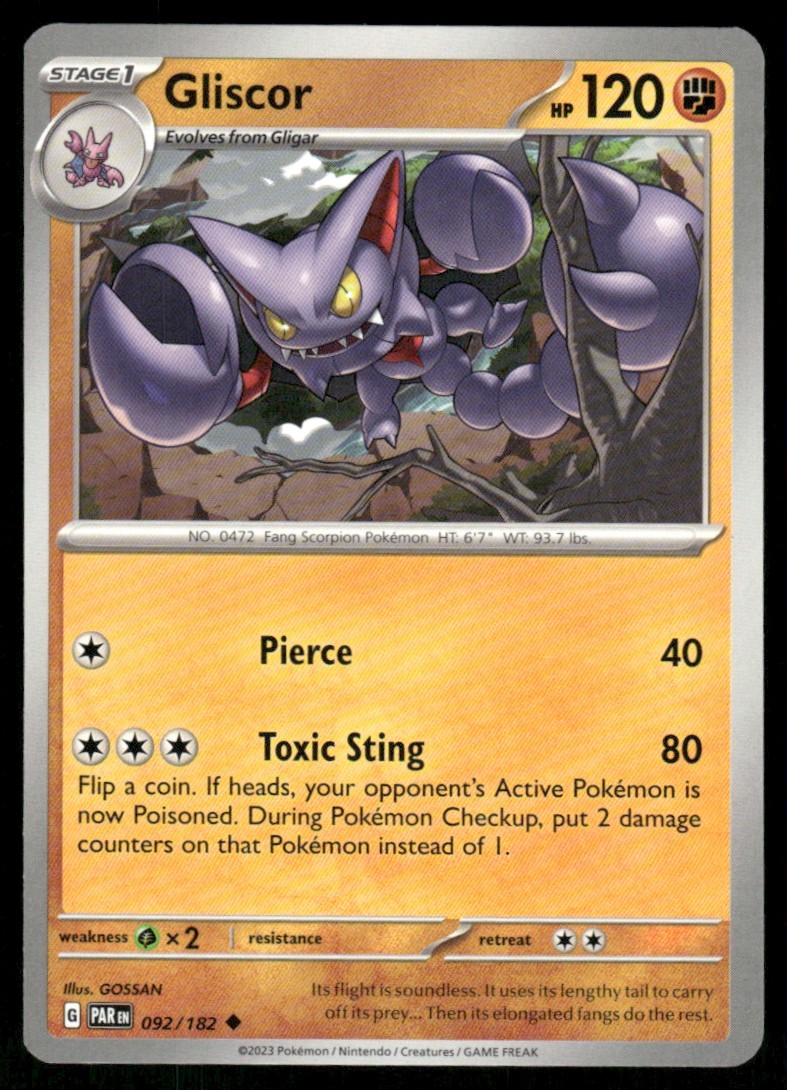 2023 Scarlet & Violet Series - Paradox Rift Gliscor Uncommon #92