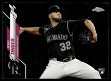 2020 Topps Chrome Update Jesus Tinoco Rookie Colorado Rockies #U-31