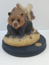 Grizzly Bear Figurine Sculpture Earth Home From United Design Made In USA