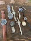 Vintage To Modern Watch Lot. Timex Seiko Gruen For Parts Or Repair Ladies Mens
