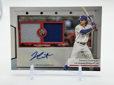 2024 Topps Museum Collection James Outman Single Player Dual Relic Auto /299