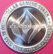 El Cortez. $1 Casino Token. Las Vegas, NV. 19...