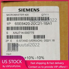 New Siemens 6SE6 420-2UC21-1BA1 6SE6420-2UC21-1BA1 MICROMASTER420 without filter