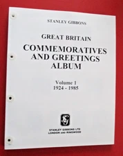 Stanley Gibbons Stamp Album Pages Great Britain 1971 to 1985 Commemoratives Used
