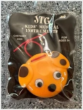 JTG Bambina Castanet #405 Kids Musical Toy Puppy Orange 2000s Plastic Sealed