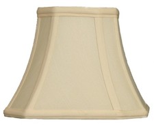 "Square Cut Corner Basic Lamp Shade, UNO Table Lamp Fitter, Eggshell, 4.5"" x...
