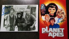 JAMES NAUGHTON 2 Authentic Hand Signed Autograph 4X6 PHOTO S - PLANET OF APES 