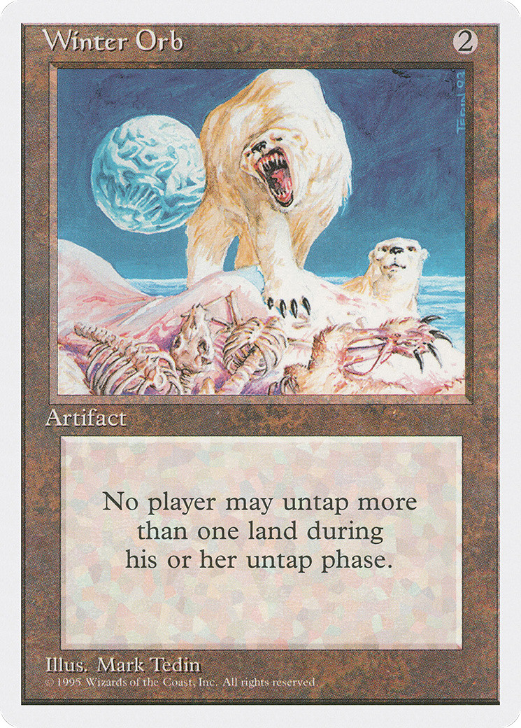 Winter Orb #376 (Damaged) Fourth Edition 4ED Magic MTG