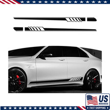 Pack-2 Car Side Body Decals 4.52x88.58 Waterproof Pvc Diy Decorative Stickers Tr