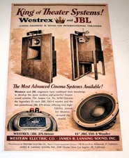 JBL + Westrex 375 Horn, 150-4 Woofer Poster 19