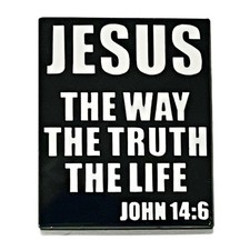 Jesus The way The truth The life Enamel Lapel Pin badge brooch