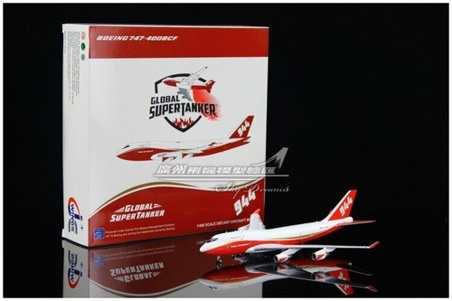1:400 JC Wings Global Super Tank BOEING 747-400 Airplane Diecast Aircraft Model - Picture 8 of 10