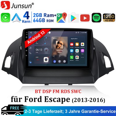 Carplay Android 13 Autoradio Für Ford Kuga 2012-2018 Escape 2013-2019 GPS Nav FM
