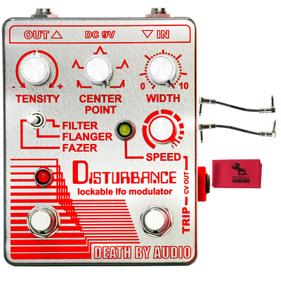 Death by Audio Disturbance Lockable LFO Modulator Pedal Cables