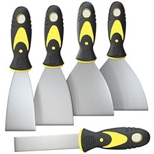 5 Pack Stainless Steel Putty Knife Set Paint Scraper for Repairing Drywall