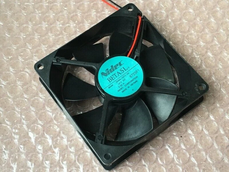 Nidec Axial flow fan D09A-12TU 03 12V 0.2A 2-pin server cooling fan - Image 3 of 4