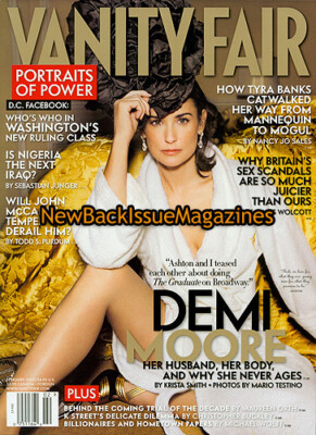 Vanity Fair 2/07,Demi Moore,John McCain,Tyra,Hayden Panettiere,February 2007,NEW