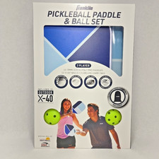 Franklin Pickleball Paddle Ball Set 2 Players Paddles Balls Carry Bag New