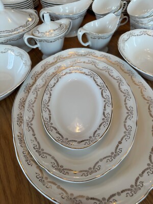 22k Gold - Vintage Edwin M Knowles China Co-Semi Vitreous