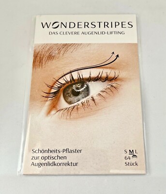 Wonderstripes Augenlid-Lifting, Augenlid Pflaster, 64 Stück - M
