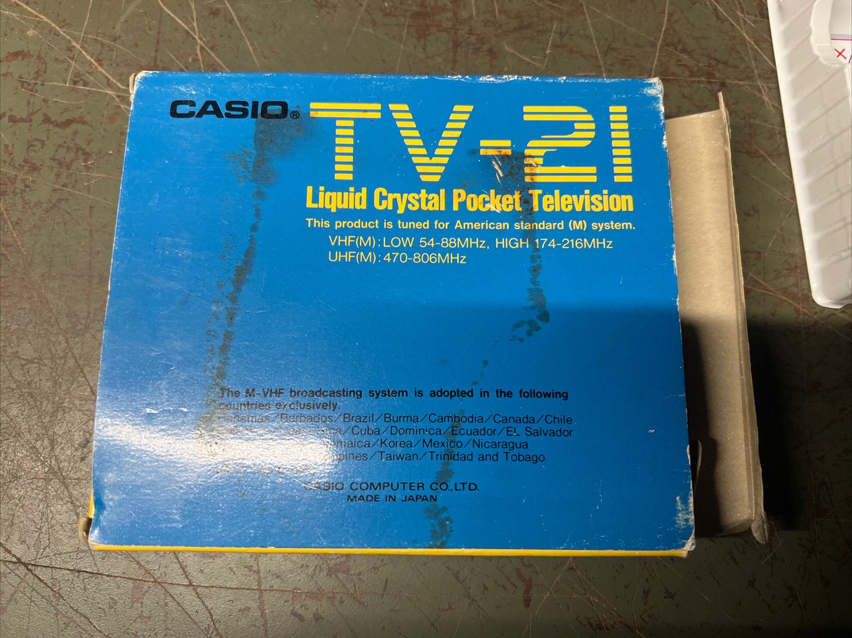 Vintage ~ CASIO TV-21 ~ POCKET TELEVSION / TV Tested | eBay