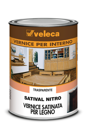 VELECA - SATIVAL NITRO SATINATA TRASPARENTE 1 LT PER LEGNO
