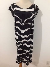 ZARA Collection Tunic Dress Browns & White Size M