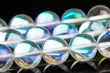 White Rainbow Mystic Aura Quartz Beads Round Loose Beads 6/8/10/12MM
