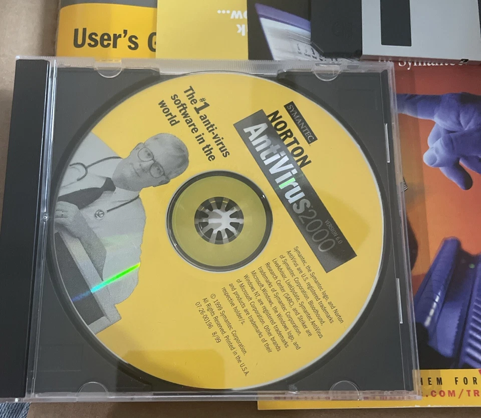 Norton Antivirus 2000 ver 6.0 MICROSOFT WINDOWS 98, 95 W/Floppy Boot Disk - Image 2 of 4