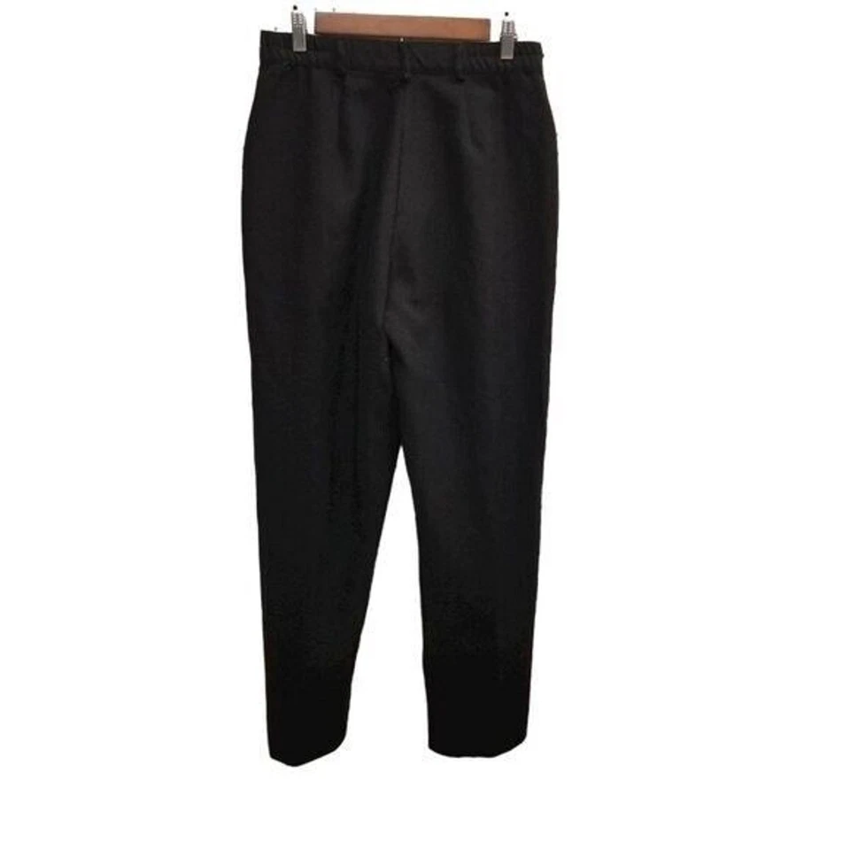 Pantalones de vestir Liz Baker para mujer talla 8 negros lisos calce ajustado pierna recta Foto 4 de 4