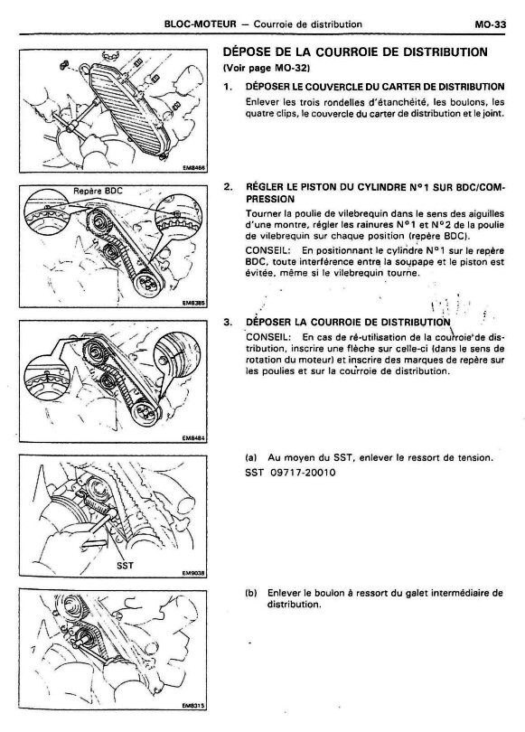 Manuel d'atelier Toyota HDJ 80 en Français : réparez les pannes de moteur sans traducteur