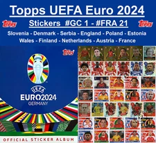 Topps UEFA Euro 2024 Stickers #GC 1 - #FRA 21