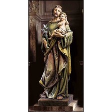 St. Joseph with Child Statue, Church 48'' High Large Catholic Church Statues
