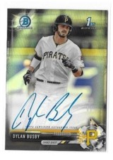 Dylan Busby 2017 Bowman Chome Black Refractor Auto Autograph RC Serial #'d /75