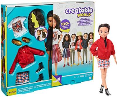 Creatable World GKV47 - Deluxe Charakter Set, individuell gestaltbare Puppe mit 
