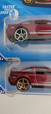 HOT WHEELS '07 MUSTANG SHELBY GT 500 FROM FASTER THAN EVER WITH WHEELS VARIATION
