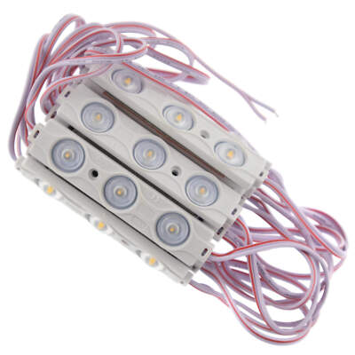 LED Modulkette Warmweiß 3000K 12V IP65 1,5W pro Modul 3x LEDs 20er Strang