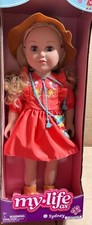 MY LIFE As SYDNEY Posable 18-inch DOLL BLONDE HAIR, BROEN EYES  NEW