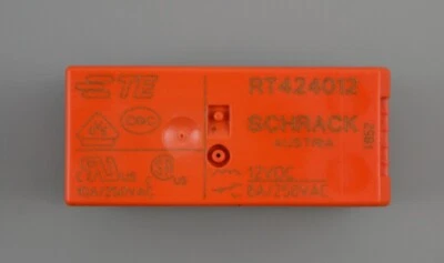 TE CONNETIVITY Relè Relay RT424012 12vdc 8A pcb Dpdt 2 Scambi